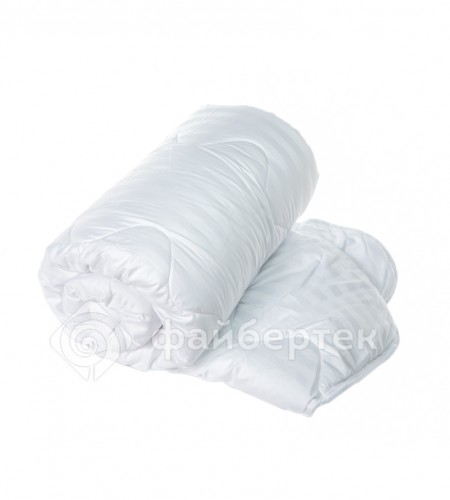 Одеяло с наполнителем Файбертек однотонное (сатин, всесезонное)