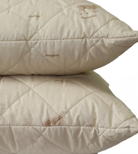 Подушка с наполнителем шерсть Мериноса (арт. С.ШМ.П)